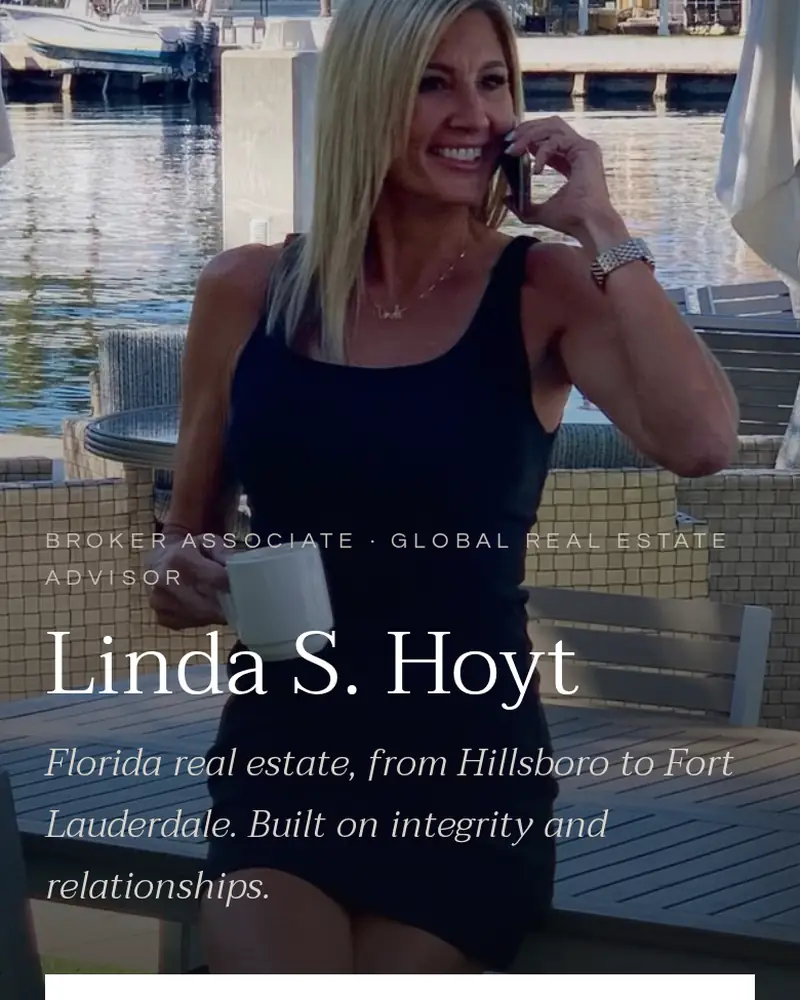 Landing page for a South Florida real estate agent